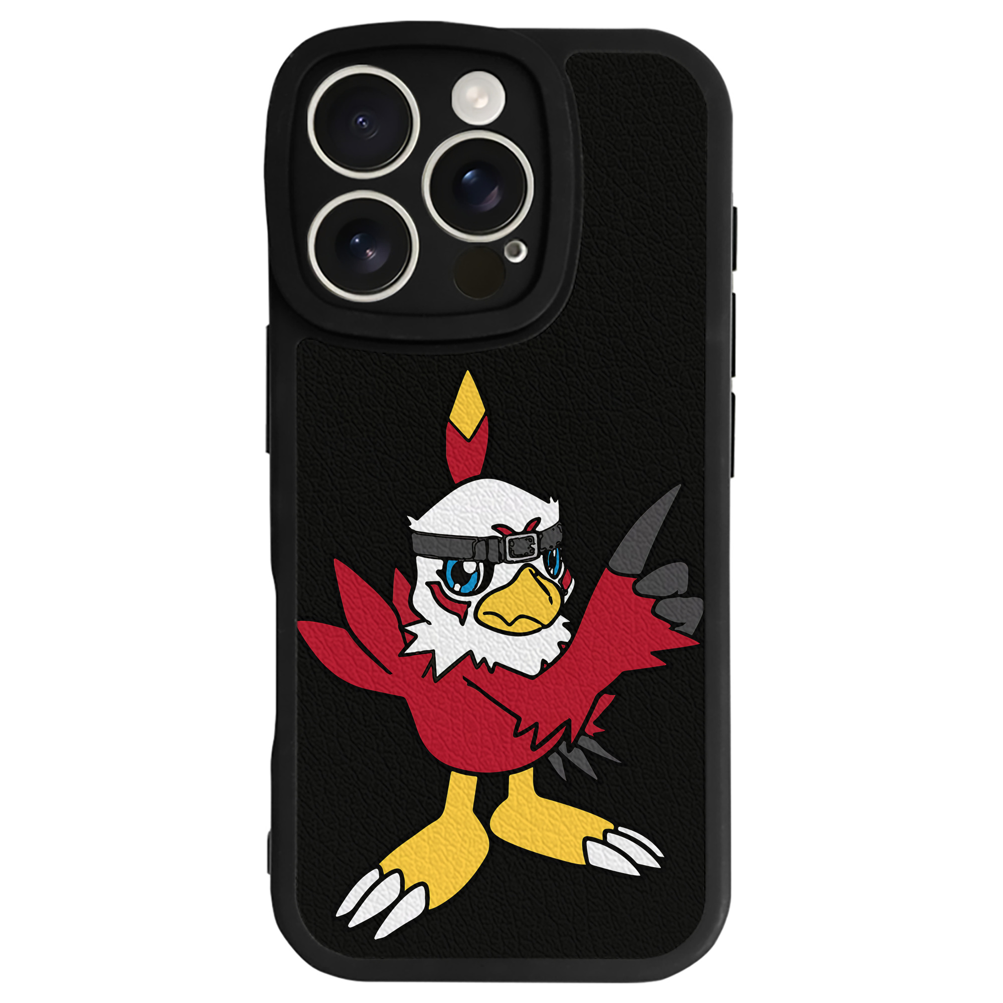 （画像用） Digimon デジタルモンスター/デジモン 【iPhone 16シリーズ対応】シリコンスマホケース（レザー調） 材質：シリコン
